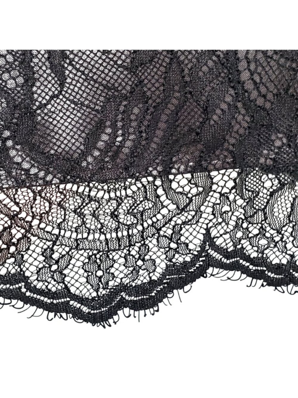 Alfani Plus 18W Skirt Drop Waist Black Lace Lined A Line Dressy Elegant Midi - Picture 10 of 12